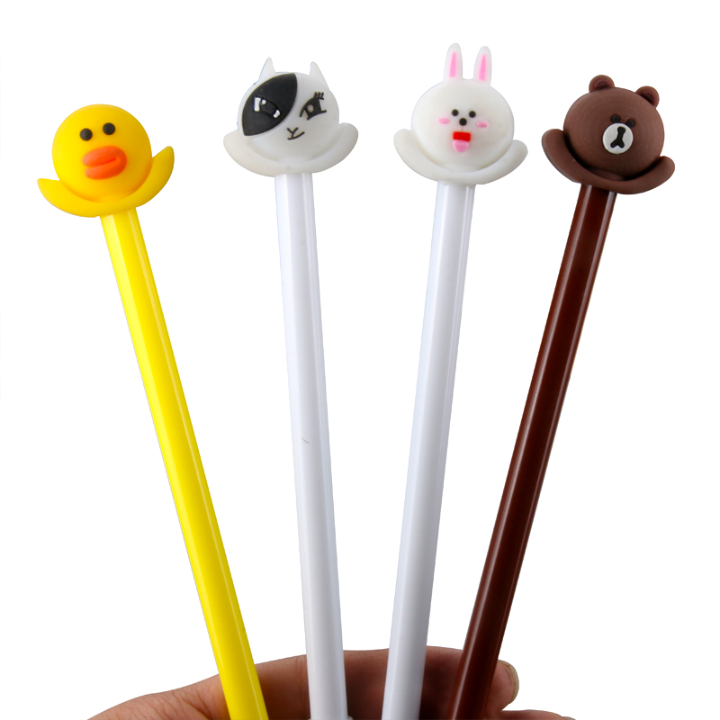 Cartoon Scarf Animal Gel Pen Cute Learning Stationery Ball Pen Creative Office Supplies Signature Pen Factory Direct Sales