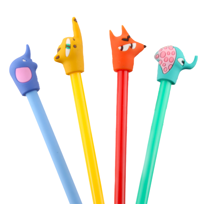 Cartoon Long Nose Animal Gel Pen Cute Student Exam Water-Based Paint Pen Creative Stationery Signature Pen Factory Wholesale