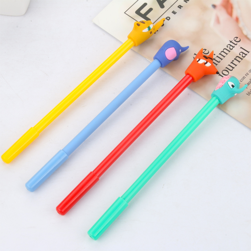 Cartoon Long Nose Animal Gel Pen Cute Student Exam Water-Based Paint Pen Creative Stationery Signature Pen Factory Wholesale