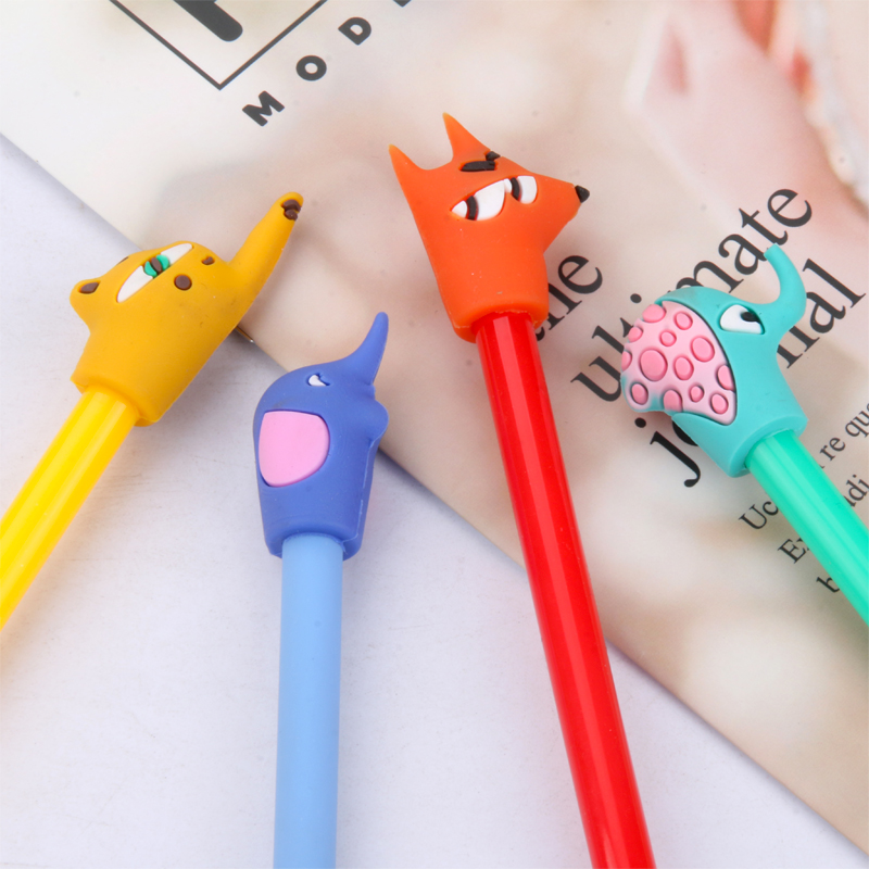 Cartoon Long Nose Animal Gel Pen Cute Student Exam Water-Based Paint Pen Creative Stationery Signature Pen Factory Wholesale