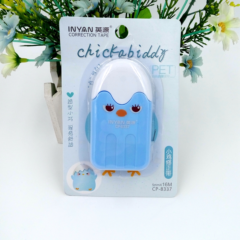 Hot Sale Japan and South Korea Stationery Cartoon Chick Correction Tape Environmental Protection Correction Tape Correction Tape Wholesale and Retail Can Be Customized