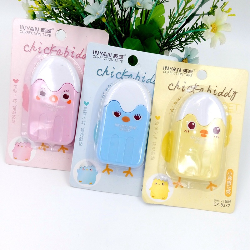 Hot Sale Japan and South Korea Stationery Cartoon Chick Correction Tape Environmental Protection Correction Tape Correction Tape Wholesale and Retail Can Be Customized Hot Sale Japan and South Korea Stationery Cartoon Chick Correction Tape Environmental Protection Correction Tape Correction Tape Wholesale and Retail Can Be Customized
