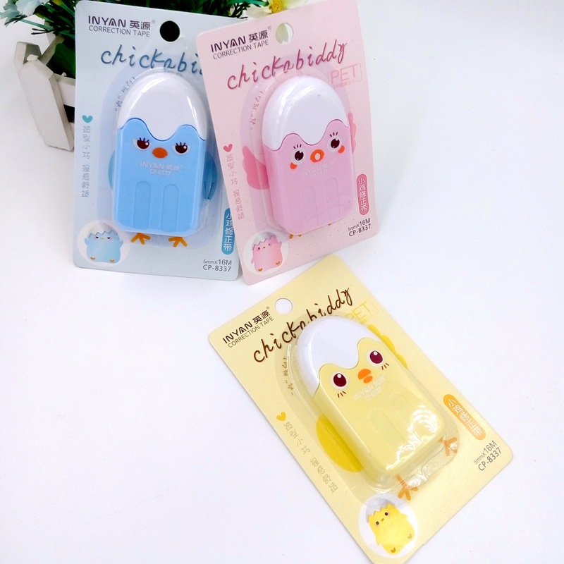 Hot Sale Japan and South Korea Stationery Cartoon Chick Correction Tape Environmental Protection Correction Tape Correction Tape Wholesale and Retail Can Be Customized Hot Sale Japan and South Korea Stationery Cartoon Chick Correction Tape Environmental Protection Correction Tape Correction Tape Wholesale and Retail Can Be Customized