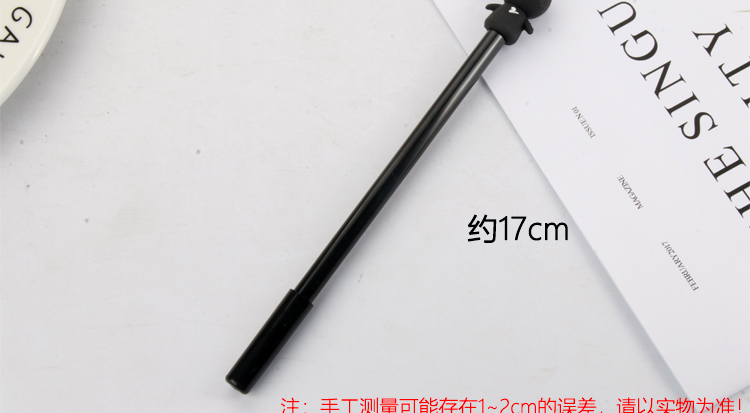 Factory Direct Sales Black and White Bear Gel Pen Creative Stationery Cute Student Black Syringe Office Water-Based Paint Pen Factory Direct Sales Black and White Bear Gel Pen Creative Stationery Cute Student Black Syringe Office Water-Based Paint Pen