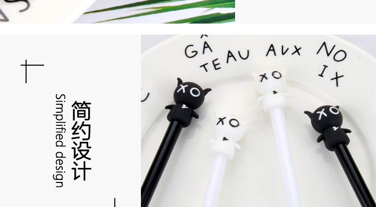 Factory Direct Sales Black and White Bear Gel Pen Creative Stationery Cute Student Black Syringe Office Water-Based Paint Pen Factory Direct Sales Black and White Bear Gel Pen Creative Stationery Cute Student Black Syringe Office Water-Based Paint Pen