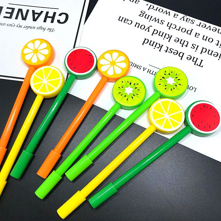 Creative Cartoon Fruit Gel Pen Cute Student Stationery Candy Color Water-Based Paint Pen Personalized Signature Pen in Stock Creative Cartoon Fruit Gel Pen Cute Student Stationery Candy Color Water-Based Paint Pen Personalized Signature Pen in Stock