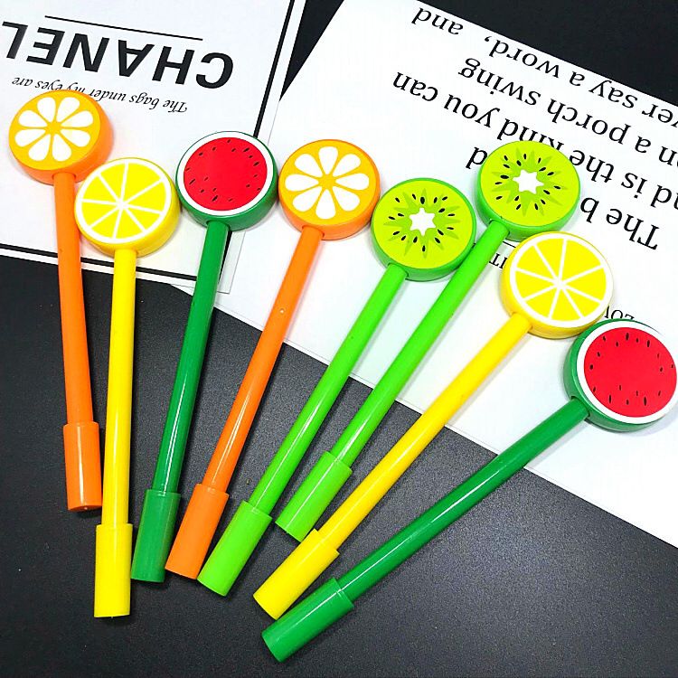 Creative Cartoon Fruit Gel Pen Cute Student Stationery Candy Color Water-Based Paint Pen Personalized Signature Pen in Stock Creative Cartoon Fruit Gel Pen Cute Student Stationery Candy Color Water-Based Paint Pen Personalized Signature Pen in Stock