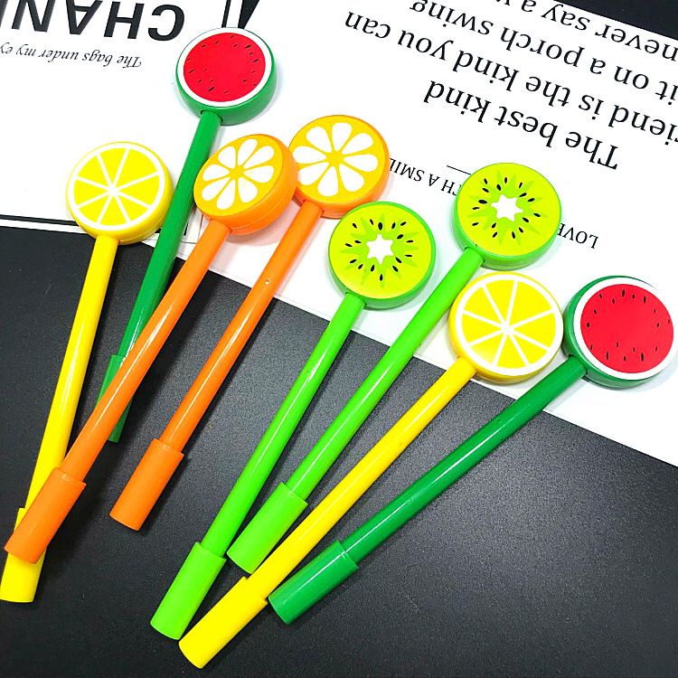 Creative Cartoon Fruit Gel Pen Cute Student Stationery Candy Color Water-Based Paint Pen Personalized Signature Pen in Stock Creative Cartoon Fruit Gel Pen Cute Student Stationery Candy Color Water-Based Paint Pen Personalized Signature Pen in Stock