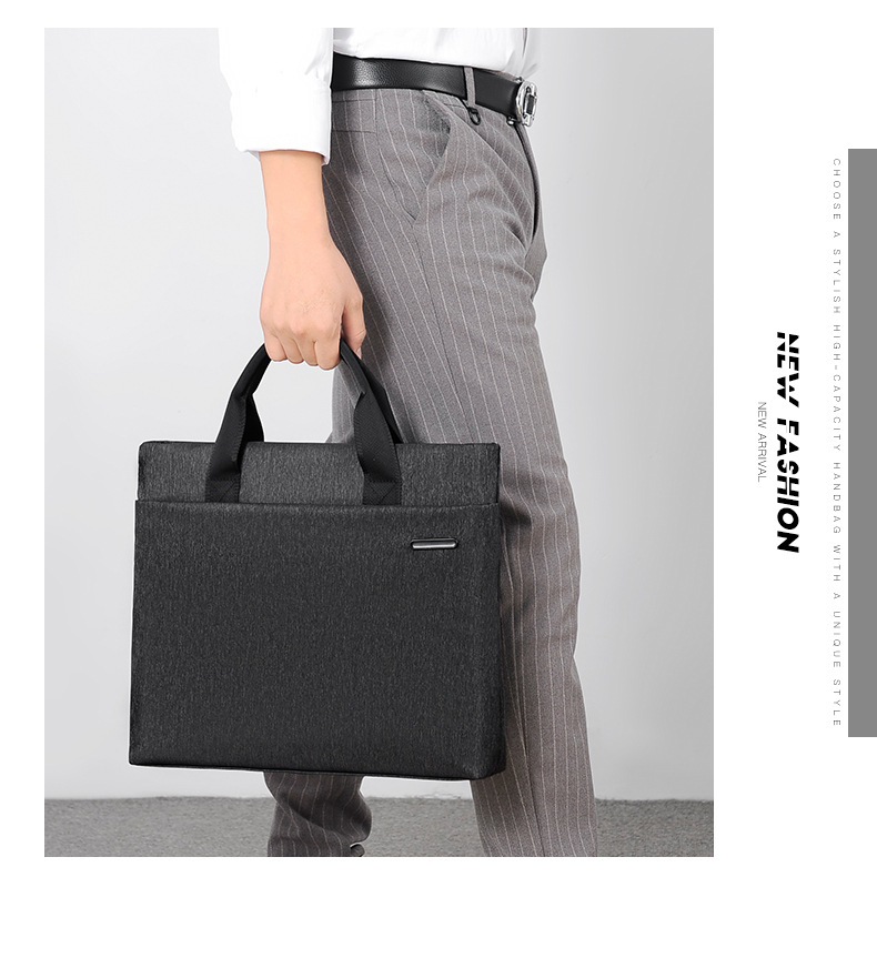 Hand-Carrying Document Information Bag Computer Bag Business Office Conference Bag Printing Advertising High-End Briefcase Wholesale Hand-Carrying Document Information Bag Computer Bag Business Office Conference Bag Printing Advertising High-End Briefcase Wholesale