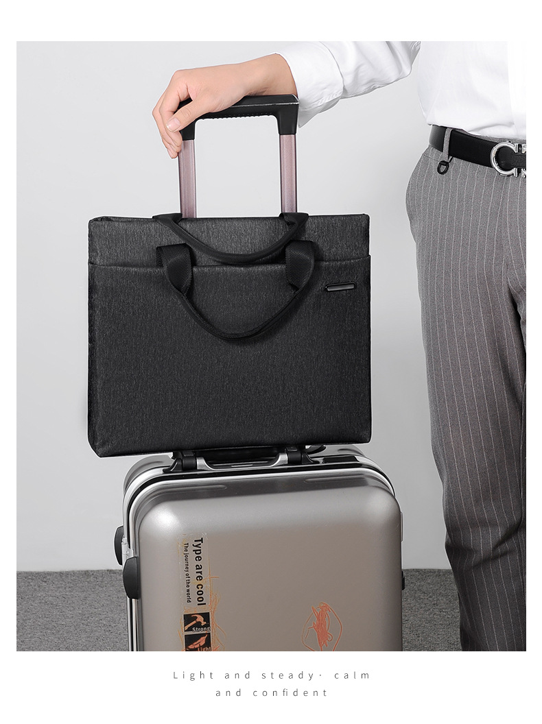 Hand-Carrying Document Information Bag Computer Bag Business Office Conference Bag Printing Advertising High-End Briefcase Wholesale Hand-Carrying Document Information Bag Computer Bag Business Office Conference Bag Printing Advertising High-End Briefcase Wholesale