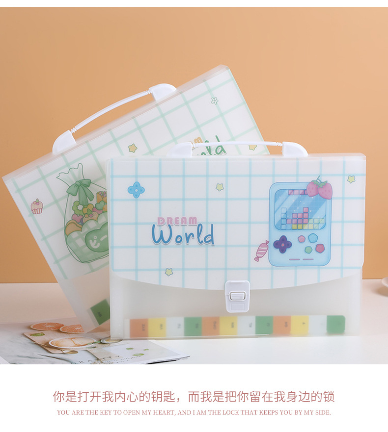 A4 Cartoon Transparent Totoro Folder Information Bag 13 Grid Pp Student Test Paper Storage Stationery Portable Organ Bag A4 Cartoon Transparent Totoro Folder Information Bag 13 Grid Pp Student Test Paper Storage Stationery Portable Organ Bag