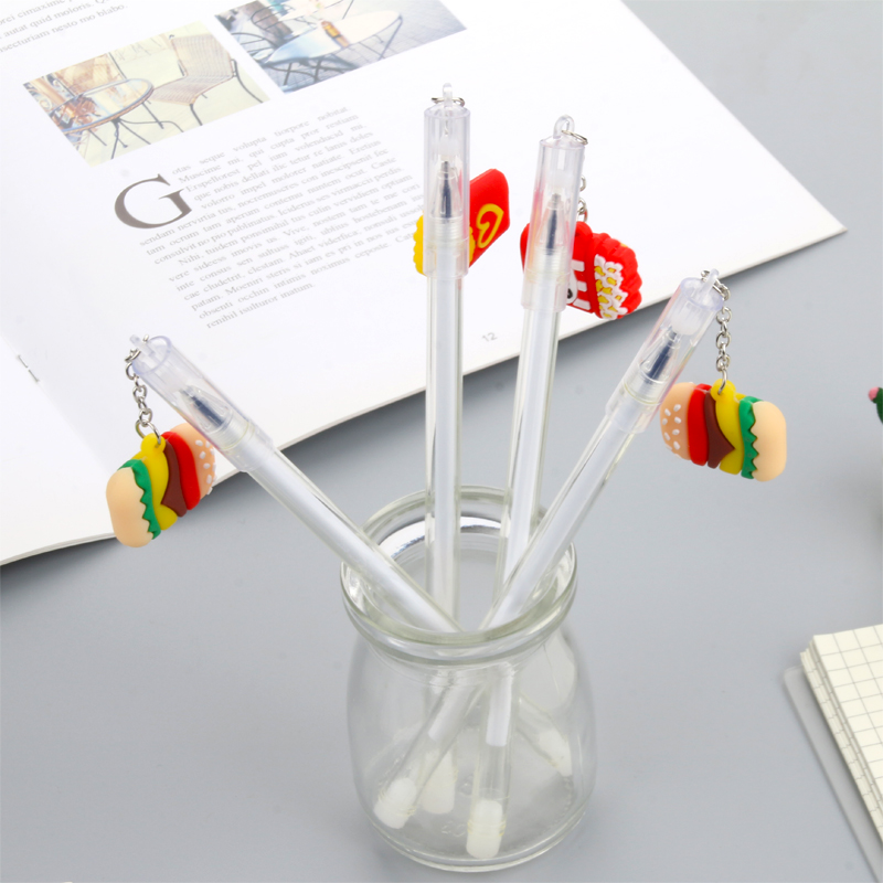 Creative Pendant Pendant Gel Pen Student Stationery KFC Pendant Signature Pen Office Supplies Gift Pen