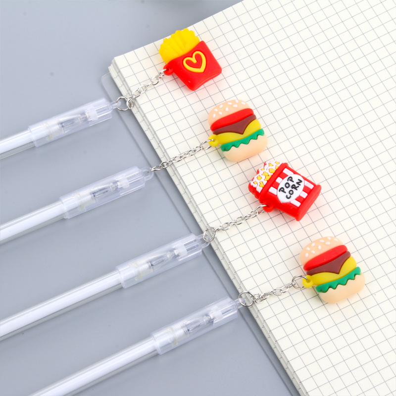 Creative Pendant Pendant Gel Pen Student Stationery KFC Pendant Signature Pen Office Supplies Gift Pen