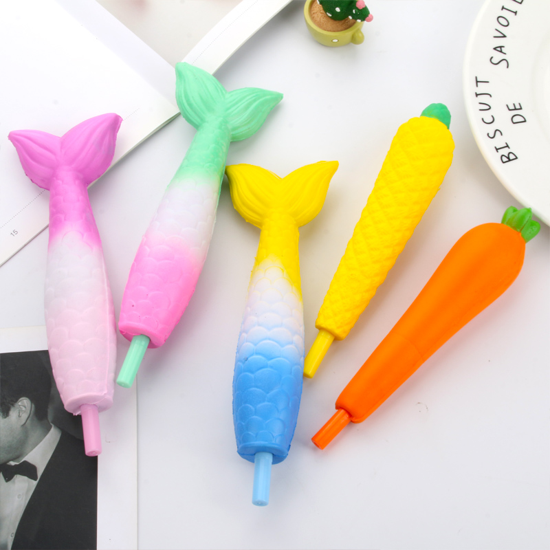 Creative Stationery PU Foam Soft Decompression Decompression Slow Rebound Gel Pen Student Black Ink Pen Creative Stationery PU Foam Soft Decompression Decompression Slow Rebound Gel Pen Student Black Ink Pen