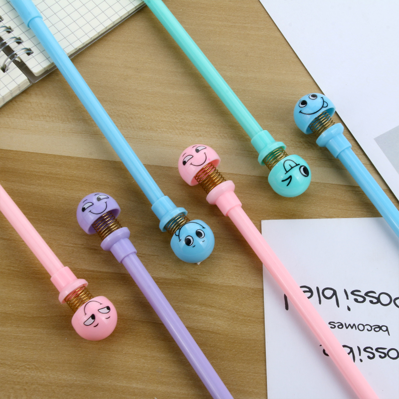 Creative Trending Expression Spring Doll Gel Pen Cute Cartoon Bouncing Doll Student Signature Pen Office Ball Pen Creative Trending Expression Spring Doll Gel Pen Cute Cartoon Bouncing Doll Student Signature Pen Office Ball Pen