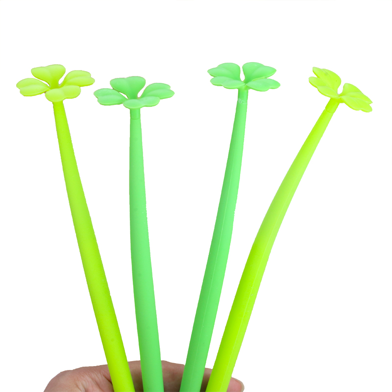 Creative Cartoon Plant Series Gel Pen Student Black Gel Ink Pen Cute Simple Cartoon Pen Girl Signature Pen