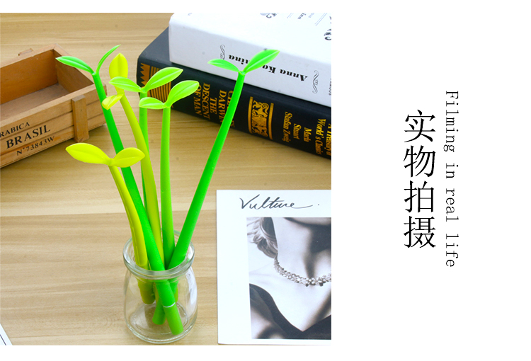 Creative Cartoon Plant Series Gel Pen Student Black Gel Ink Pen Cute Simple Cartoon Pen Girl Signature Pen Creative Cartoon Plant Series Gel Pen Student Black Gel Ink Pen Cute Simple Cartoon Pen Girl Signature Pen