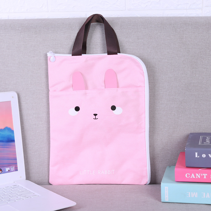 New Casual Student Handbag A4 Information Bag Primary School Student Schoolbag Canvas Bag Korean Cute Printed Tuition Bag New Casual Student Handbag A4 Information Bag Primary School Student Schoolbag Canvas Bag Korean Cute Printed Tuition Bag
