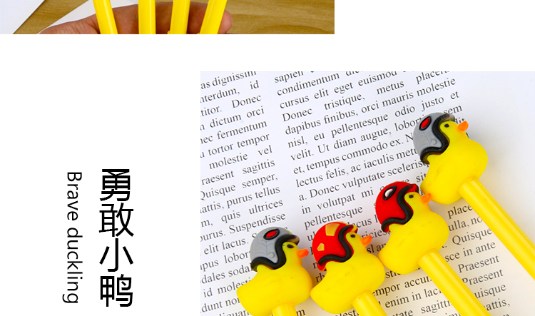 Factory Direct Sales Creative New Cartoon Brave Duckling Animal Gel Pen Stylish Pen Student Studying Stationery Wholesale Factory Direct Sales Creative New Cartoon Brave Duckling Animal Gel Pen Stylish Pen Student Studying Stationery Wholesale