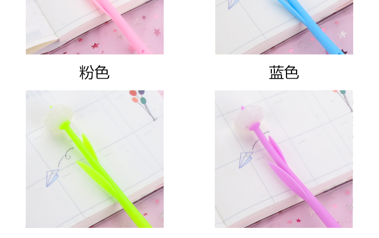 Japanese and Korean Creative New Internet Celebrity Color-Changing Flowers Candy Small Flower Gel Pen Soft Glue Signature Pen for Students Simple Creative Japanese and Korean Creative New Internet Celebrity Color-Changing Flowers Candy Small Flower Gel Pen Soft Glue Signature Pen for Students Simple Creative