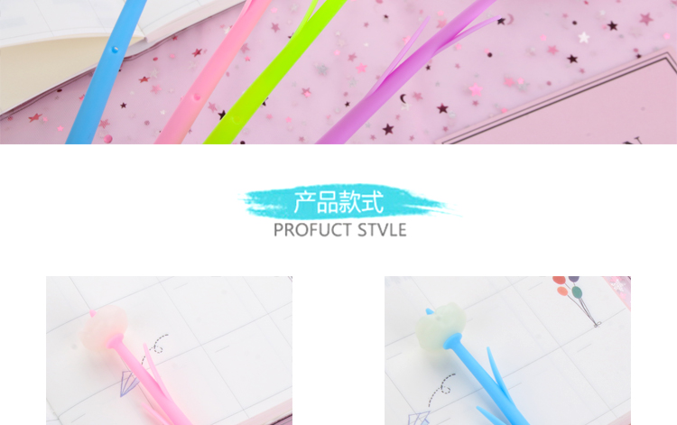 Japanese and Korean Creative New Internet Celebrity Color-Changing Flowers Candy Small Flower Gel Pen Soft Glue Signature Pen for Students Simple Creative Japanese and Korean Creative New Internet Celebrity Color-Changing Flowers Candy Small Flower Gel Pen Soft Glue Signature Pen for Students Simple Creative