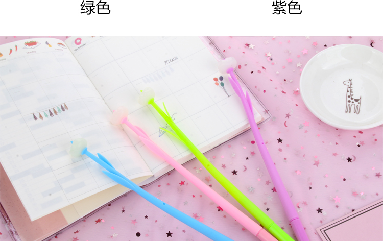 Japanese and Korean Creative New Internet Celebrity Color-Changing Flowers Candy Small Flower Gel Pen Soft Glue Signature Pen for Students Simple Creative Japanese and Korean Creative New Internet Celebrity Color-Changing Flowers Candy Small Flower Gel Pen Soft Glue Signature Pen for Students Simple Creative