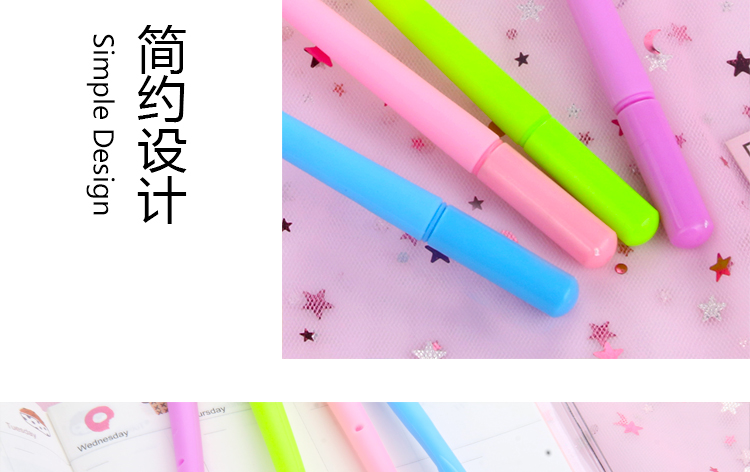 Japanese and Korean Creative New Internet Celebrity Color-Changing Flowers Candy Small Flower Gel Pen Soft Glue Signature Pen for Students Simple Creative Japanese and Korean Creative New Internet Celebrity Color-Changing Flowers Candy Small Flower Gel Pen Soft Glue Signature Pen for Students Simple Creative