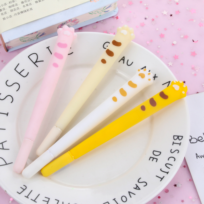 Japanese and Korean Creative New Cartoon Cute Cat Claw Black Gel Pen Student Creativity Stationery School Supplies Wholesale