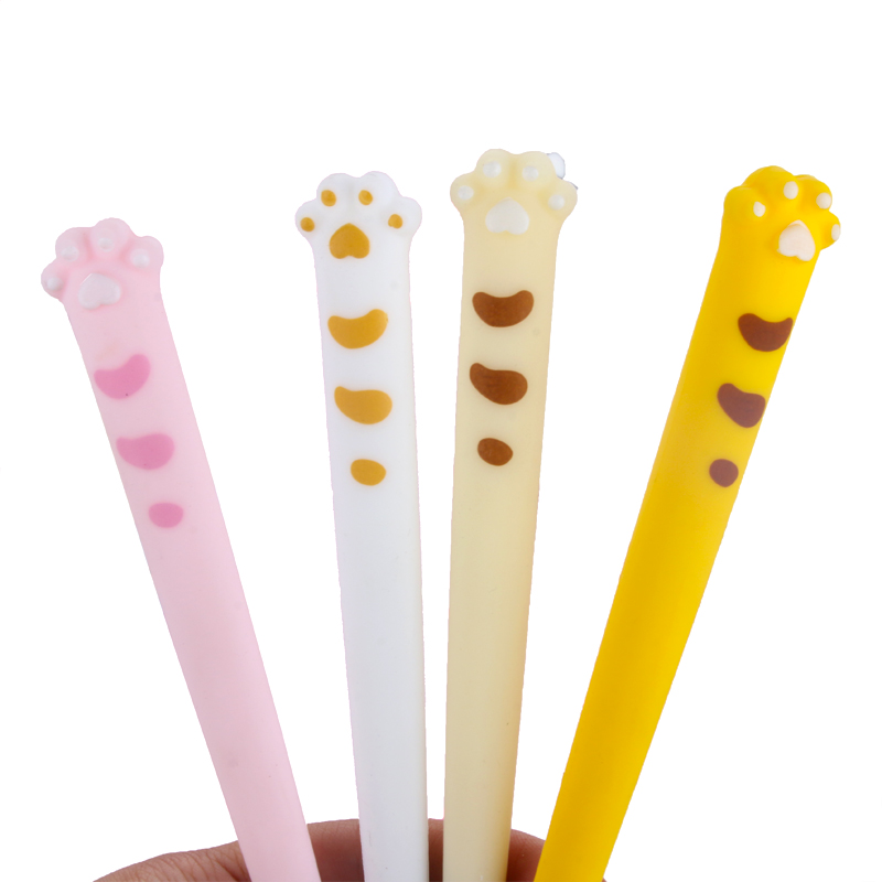 Japanese and Korean Creative New Cartoon Cute Cat Claw Black Gel Pen Student Creativity Stationery School Supplies Wholesale