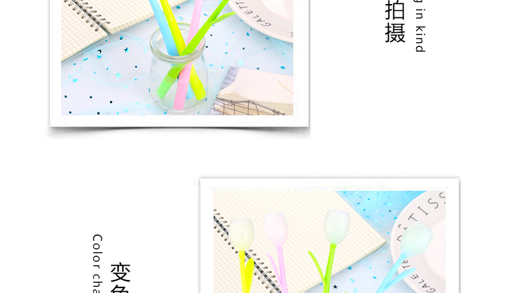 Factory Direct Sales Internet Celebrity SUNFLOWER Color-Changing Flowers Gel Pen Soft Glue Signature Pen Student Studying Stationery Wholesale Supplies Factory Direct Sales Internet Celebrity SUNFLOWER Color-Changing Flowers Gel Pen Soft Glue Signature Pen Student Studying Stationery Wholesale Supplies