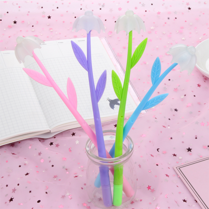 Factory Direct Sales Internet Celebrity Color Changing Arnold Palmer Flower Gel Pen Soft Glue Signature Pen Students&#039; Supplies Wholesale Customization