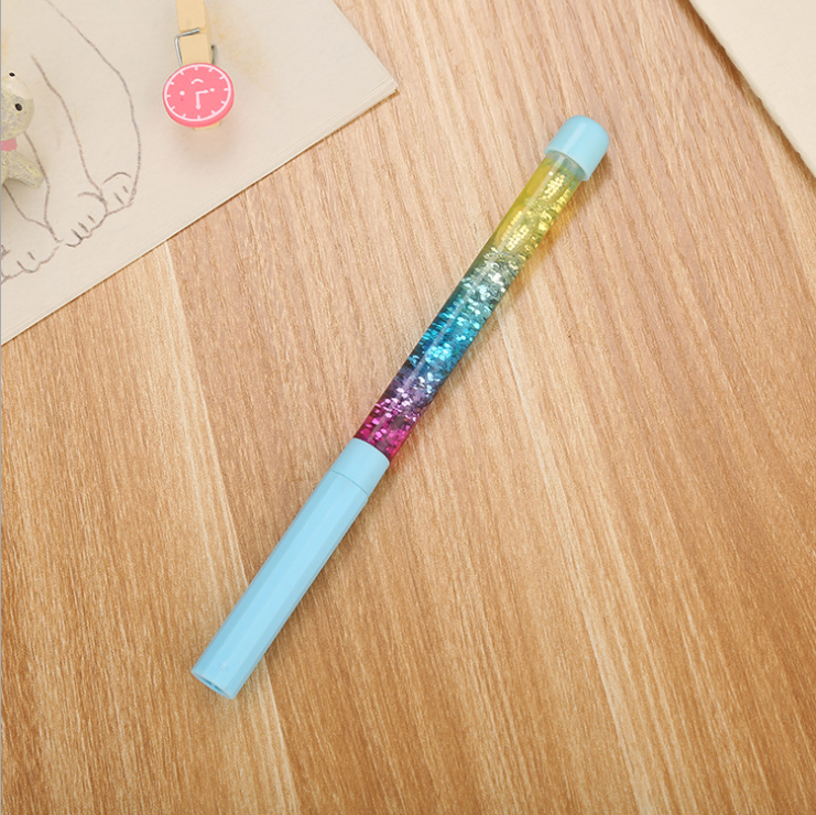 Creative Gel Pen Factory Direct Sales Water-Based Paint Pen TikTok Same Style Colorful Magic Stick Crystal Liquid Quicksand Fairy Pen