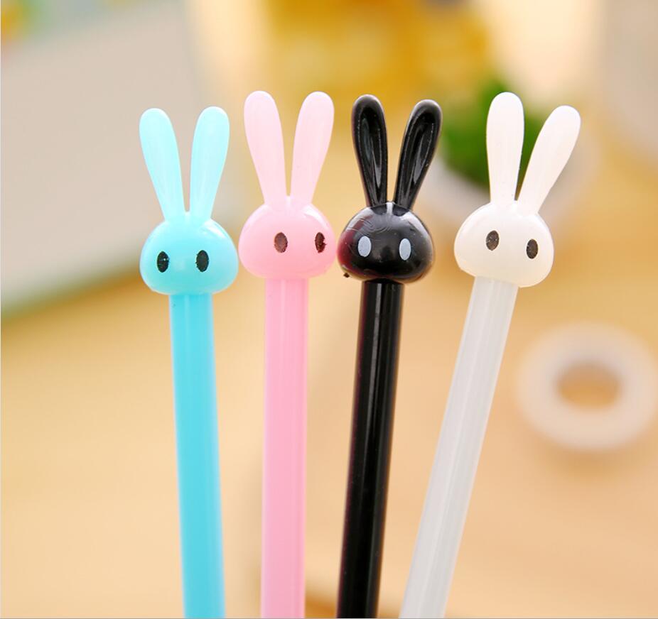 Candy Long-Ear Rabbit Cartoon Creative Gel Pen Ball Pen Signature Pen Black Pen Student Stationery Wholesale