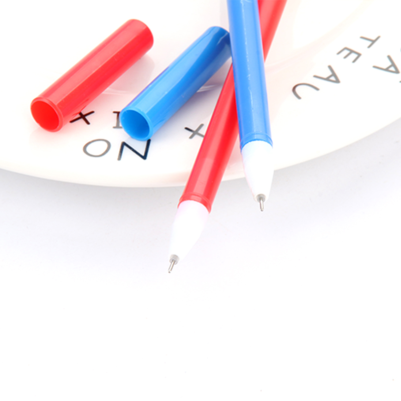 Korean Creative Cartoon Cute Marvel Heroes Gel Pen Black Gel Ink Pen Student Stationery Signature Pen Custom Logo