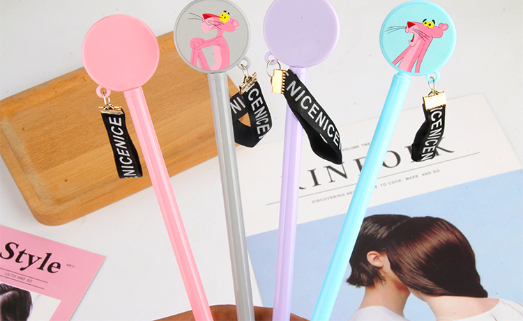 P-0655 Pink Tiger Brand Pendant Gel Pen Pink Leopard Black Gel Ink Pen Signature Pen Office Supplies P-0655 Pink Tiger Brand Pendant Gel Pen Pink Leopard Black Gel Ink Pen Signature Pen Office Supplies