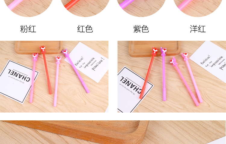Creative Student Cartoon Pink Panther Gel Pen Cute Learning Stationery Ball Pen Office Signature Pen Factory Wholesale Creative Student Cartoon Pink Panther Gel Pen Cute Learning Stationery Ball Pen Office Signature Pen Factory Wholesale
