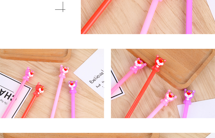 Creative Student Cartoon Pink Panther Gel Pen Cute Learning Stationery Ball Pen Office Signature Pen Factory Wholesale Creative Student Cartoon Pink Panther Gel Pen Cute Learning Stationery Ball Pen Office Signature Pen Factory Wholesale