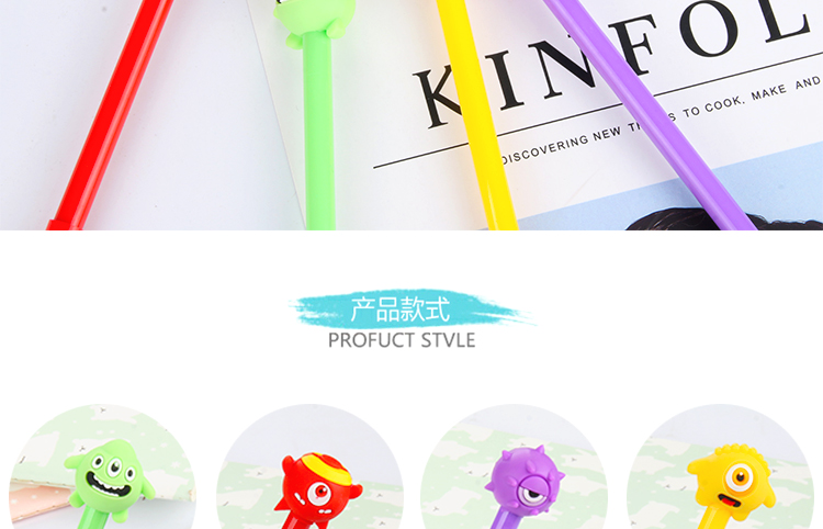 New Cartoon Creative Ball Gel Pen Purr Black Gel Ink Pen Student Stationery Prize New Cartoon Creative Ball Gel Pen Purr Black Gel Ink Pen Student Stationery Prize