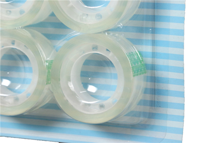 stationery tape small transparent adhesive tape 6pcs card pack students' tape stationery tape small transparent adhesive tape 6pcs card pack students' tape