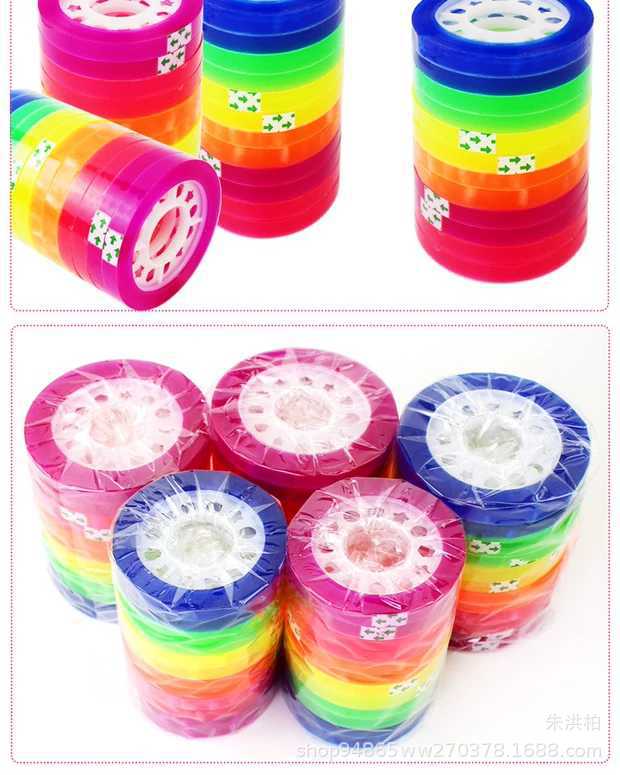 Small Adhesive Tape for Students Sticky Stationery Tape Width 0.75cm Colorful Tape Translucent Laminating Film Stationery Wholesale Small Adhesive Tape for Students Sticky Stationery Tape Width 0.75cm Colorful Tape Translucent Laminating Film Stationery Wholesale