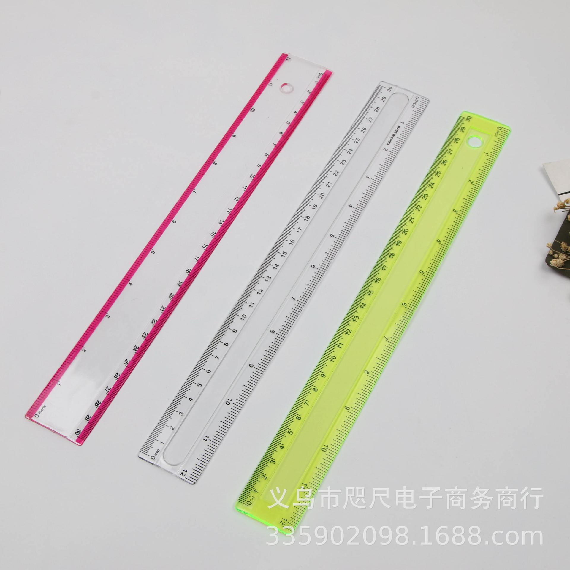 Bin Bin Bin stationery plastic triangular plate ruler box set triangular plate set ruler manufacturers direct sale wholesale