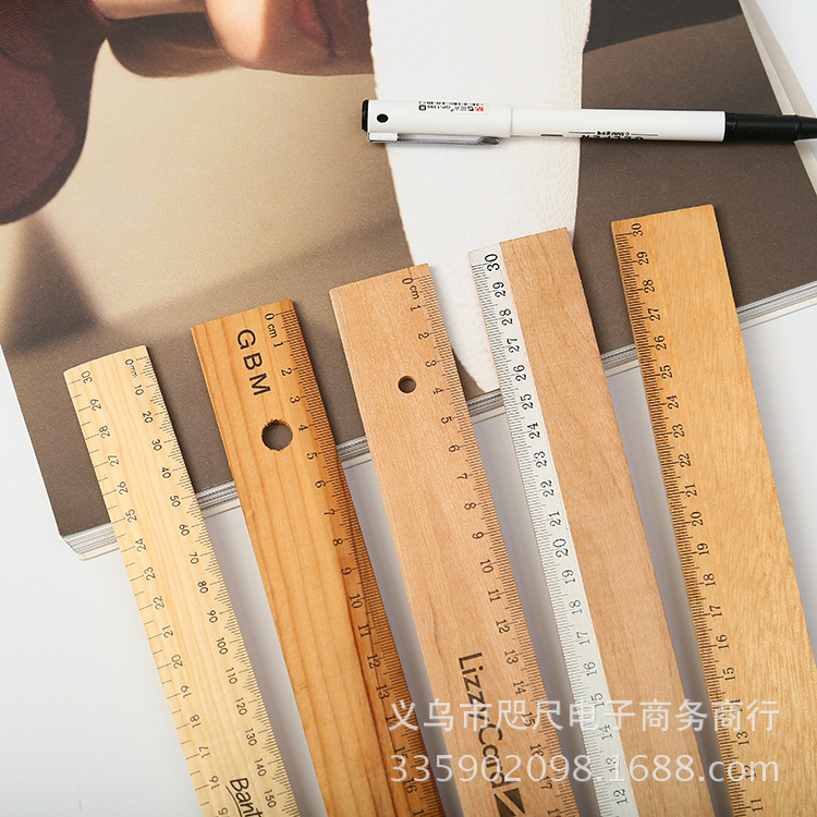 Manufacturer wholesale direct selling wooden ruler 30cm single-side dual scale ruler students learn stationery ruler Manufacturer wholesale direct selling wooden ruler 30cm single-side dual scale ruler students learn stationery ruler