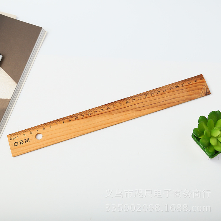 Manufacturer wholesale direct selling wooden ruler 30cm single-side dual scale ruler students learn stationery ruler Manufacturer wholesale direct selling wooden ruler 30cm single-side dual scale ruler students learn stationery ruler
