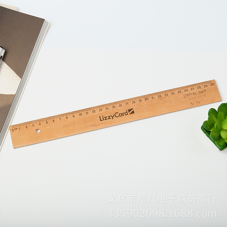 Manufacturer wholesale direct selling wooden ruler 30cm single-side dual scale ruler students learn stationery ruler Manufacturer wholesale direct selling wooden ruler 30cm single-side dual scale ruler students learn stationery ruler