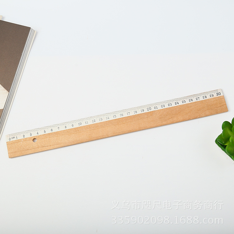 Manufacturer wholesale direct selling wooden ruler 30cm single-side dual scale ruler students learn stationery ruler Manufacturer wholesale direct selling wooden ruler 30cm single-side dual scale ruler students learn stationery ruler