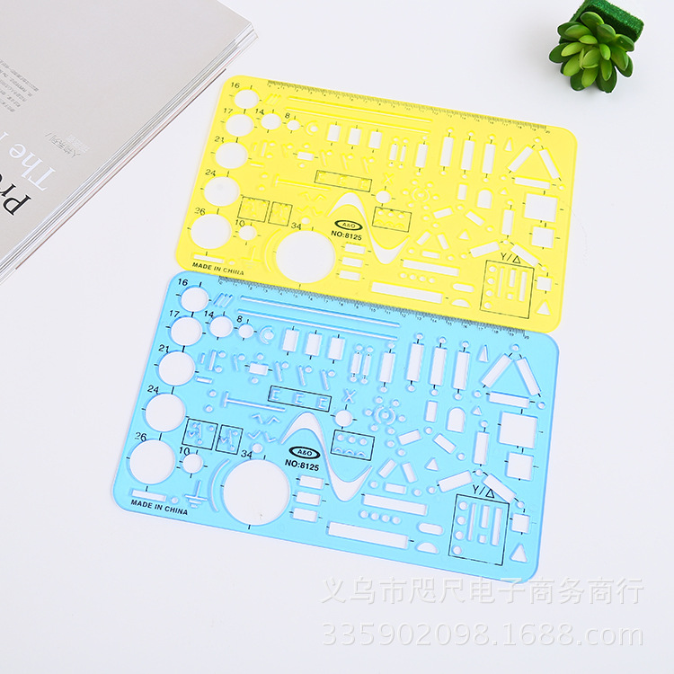 Manufacturer customized electrical template ruler, circular template ruler, oval template ruler, plastic template ruler set Manufacturer customized electrical template ruler, circular template ruler, oval template ruler, plastic template ruler set