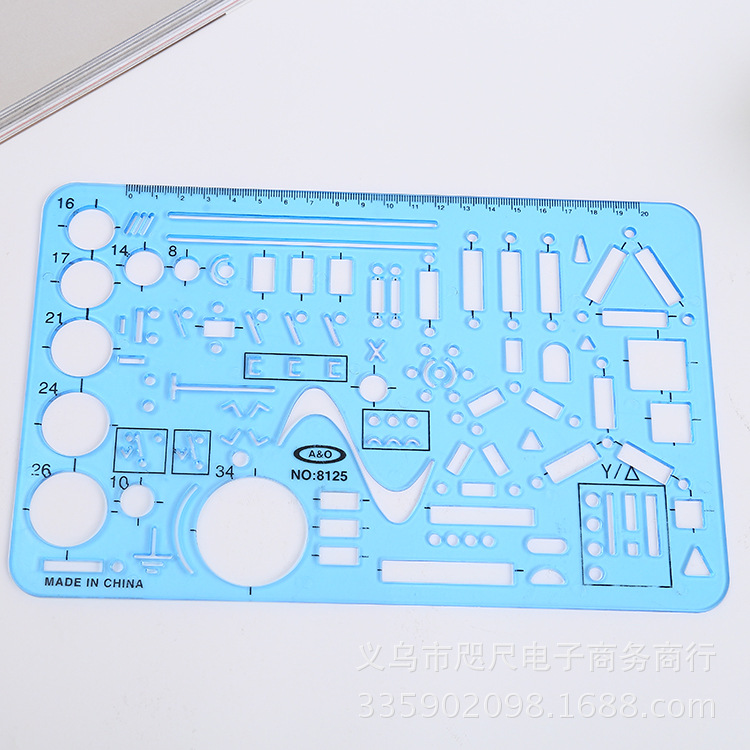 Manufacturer customized electrical template ruler, circular template ruler, oval template ruler, plastic template ruler set Manufacturer customized electrical template ruler, circular template ruler, oval template ruler, plastic template ruler set