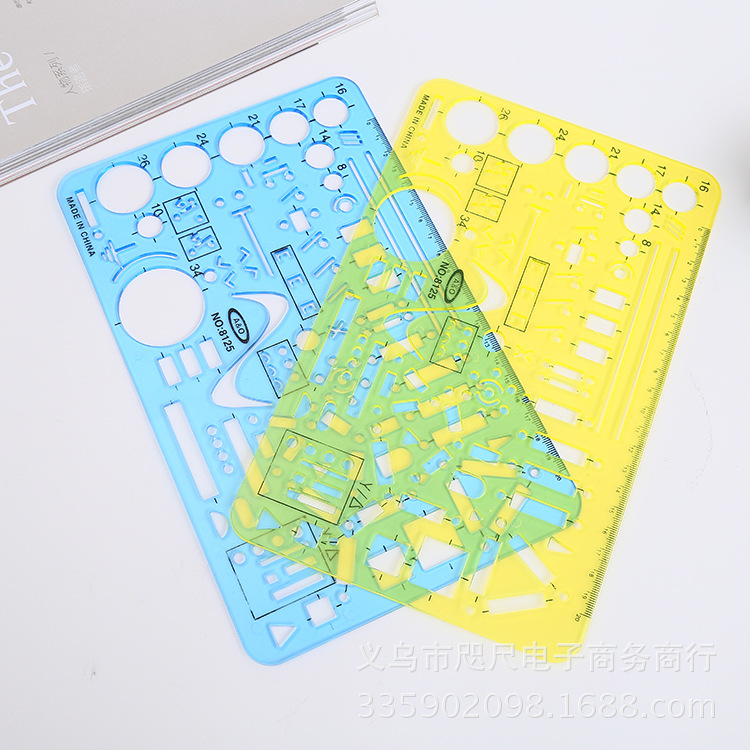Manufacturer customized electrical template ruler, circular template ruler, oval template ruler, plastic template ruler set Manufacturer customized electrical template ruler, circular template ruler, oval template ruler, plastic template ruler set