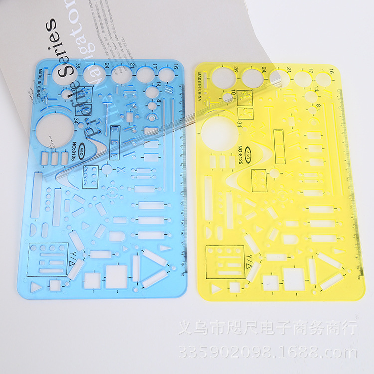 Manufacturer customized electrical template ruler, circular template ruler, oval template ruler, plastic template ruler set Manufacturer customized electrical template ruler, circular template ruler, oval template ruler, plastic template ruler set