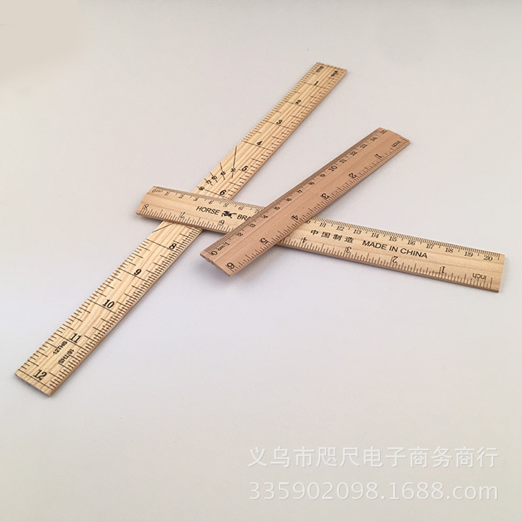 Engraved LOGO customized the original wood color wooden ruler is 15 cm, 20 cm, 30 cm dual - scale wooden ruler, manufacturers direct shot Engraved LOGO customized the original wood color wooden ruler is 15 cm, 20 cm, 30 cm dual - scale wooden ruler, manufacturers direct shot